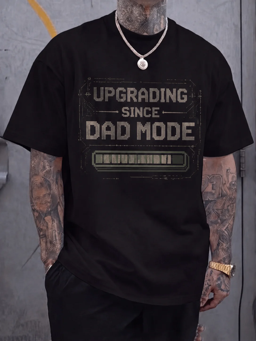 Men Graphic Tee Short Sleeve Classic Fit Vintage Pixel Dad Fashion Progress Bar Print Streetwear Outdoor Daily Casual Soft Cotton
Men Graphic Tee Short Sleeve Classic Fit Vintage Pixel Dad Fashion Progress Bar Print Streetwear Outdoor Daily Casual Soft Cotton