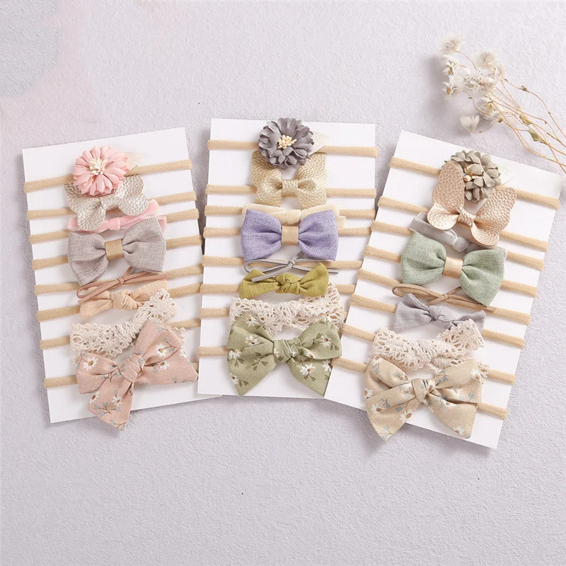 8pcs/lot Bowknot Newborn Baby Girl Headbands Set Elastic Soft Baby Headband For Girls Flowers Hair Bands Kids Hair Accessories
8pcs/lot Bowknot Newborn Baby Girl Headbands Set Elastic Soft Baby Headband For Girls Flowers Hair Bands Kids Hair Accessories