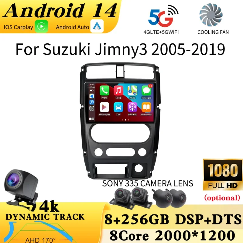 Carplay For Suzuki Jimny 3 2005 - 2019 Car Radio Multimedia Player Wireless Android Navigaiton Auto GPS radio Tools Fan
Carplay For Suzuki Jimny 3 2005 - 2019 Car Radio Multimedia Player Wireless Android Navigaiton Auto GPS radio Tools Fan