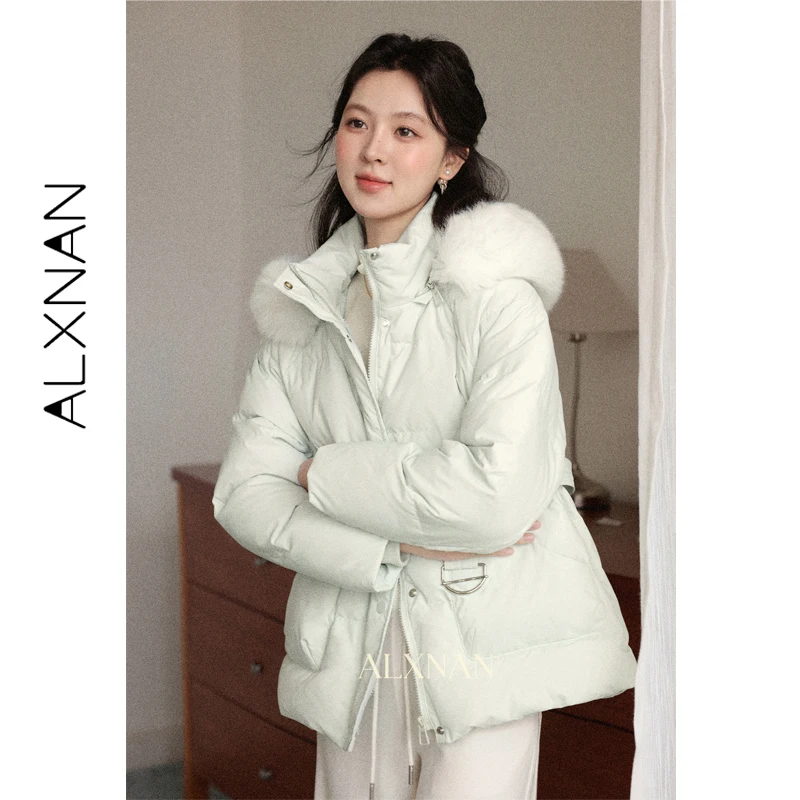 ALXNAN Down Jacket Winter Long Hooded Thick Warm Puffer Coat Green Duck Down Parka Lightweight Warm Outerwear Snow Jacket L59233
ALXNAN Down Jacket Winter Long Hooded Thick Warm Puffer Coat Green Duck Down Parka Lightweight Warm Outerwear Snow Jacket L59233