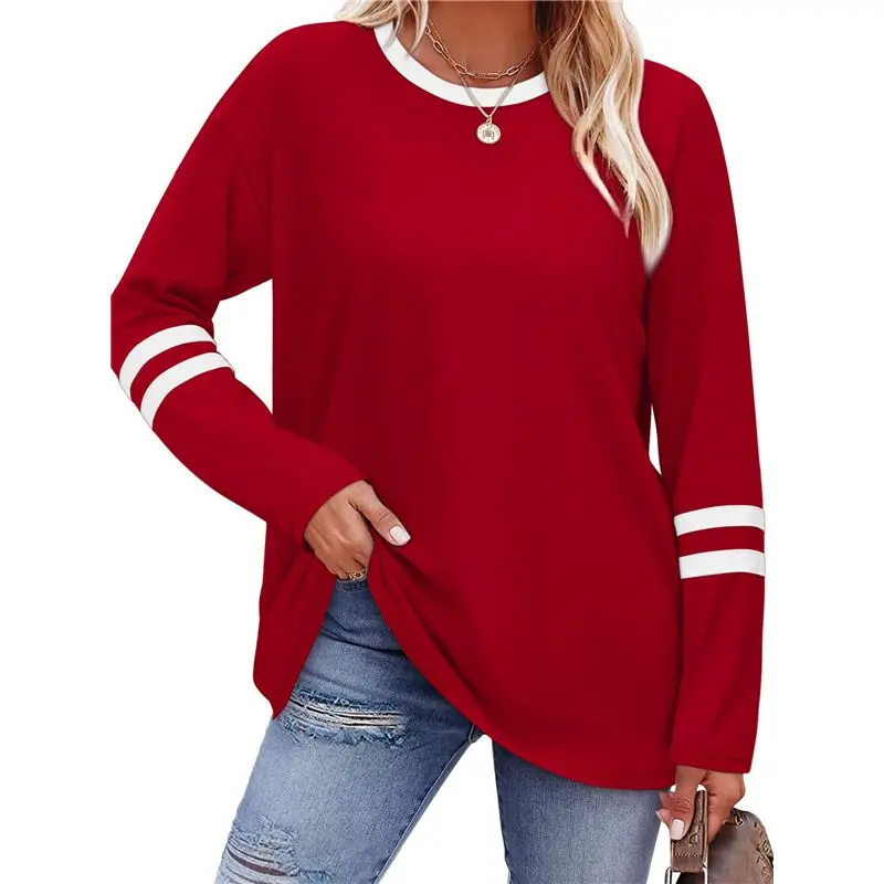AEF6-Long Sleeve Shirts For Women Color Block Casual Tops Fall Outfits Basic Tees Trendy Clothes
AEF6-Long Sleeve Shirts For Women Color Block Casual Tops Fall Outfits Basic Tees Trendy Clothes