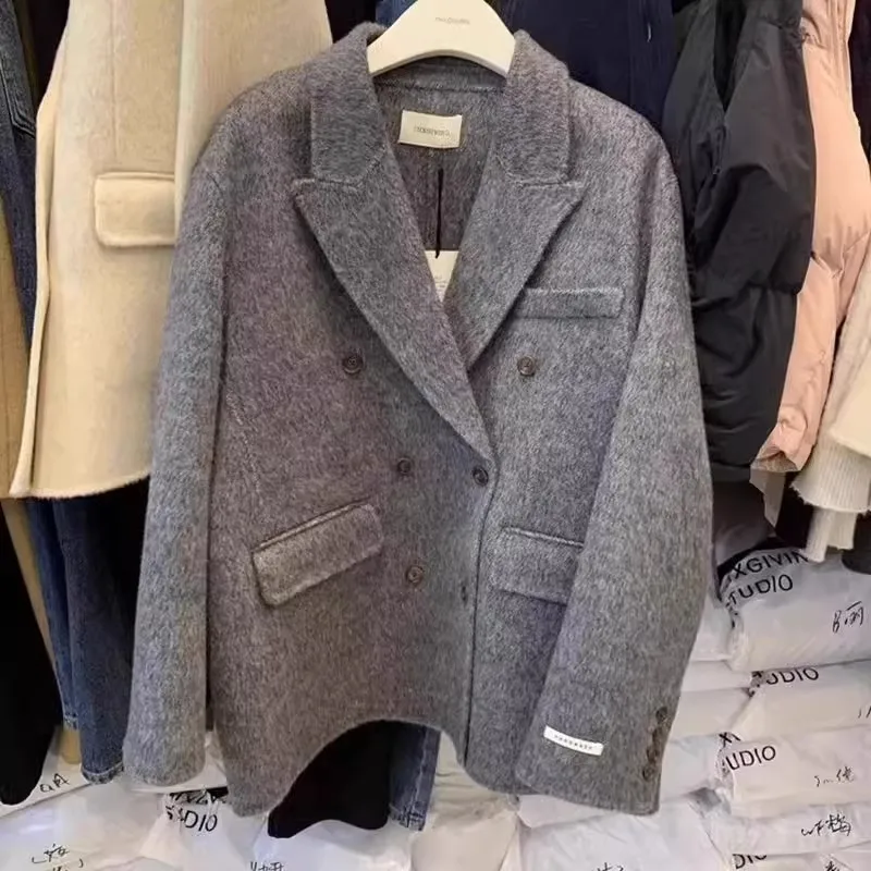 Autumn Winter Thiened Large Size 36kg Korean Sle Briti Faion Suit Woolen Coat Loose Collar Men's Long Sve irt
Autumn Winter Thiened Large Size 36kg Korean Sle Briti Faion Suit Woolen Coat Loose Collar Men's Long Sve irt