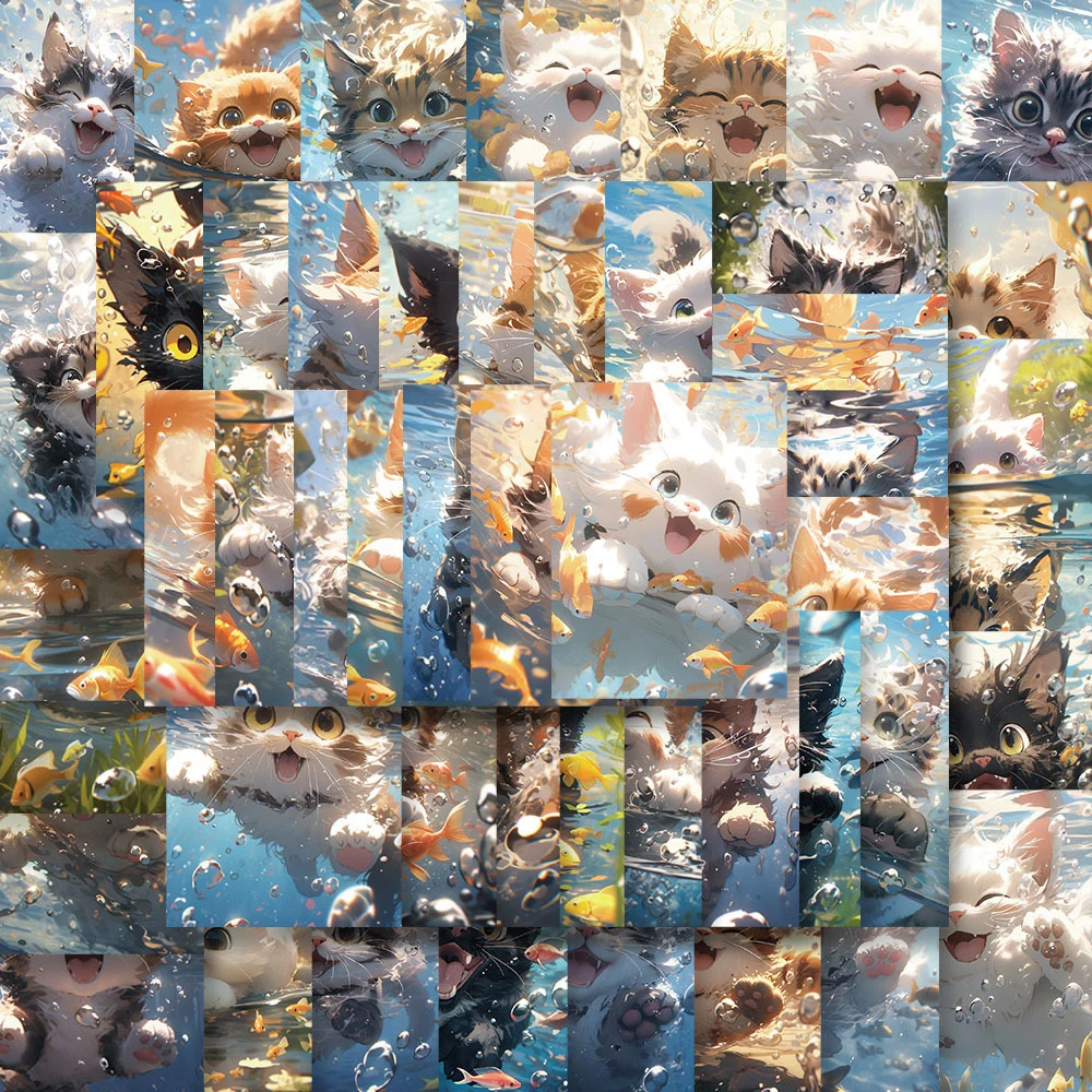 10/30/50pcs Cute Swimming Cat Stickers Kawaii Animal Posters Decal Scrapbooking Guitar Car Cartoon Toy Sticker for Kids Girls
10/30/50pcs Cute Swimming Cat Stickers Kawaii Animal Posters Decal Scrapbooking Guitar Car Cartoon Toy Sticker for Kids Girls