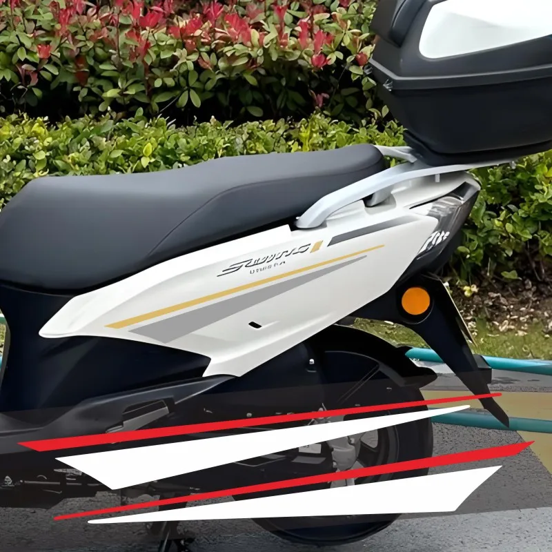 Наклейки на кузов мотоцикла, полосатые наклейки с цветными блоками, графический декор, виниловая наклейка на двигатель для Suzuki UY125 UY 125 2023 # 579
Наклейки на кузов мотоцикла, полосатые наклейки с цветными блоками, графический декор, виниловая наклейка на двигатель для Suzuki UY125 UY 125 2023 # 579