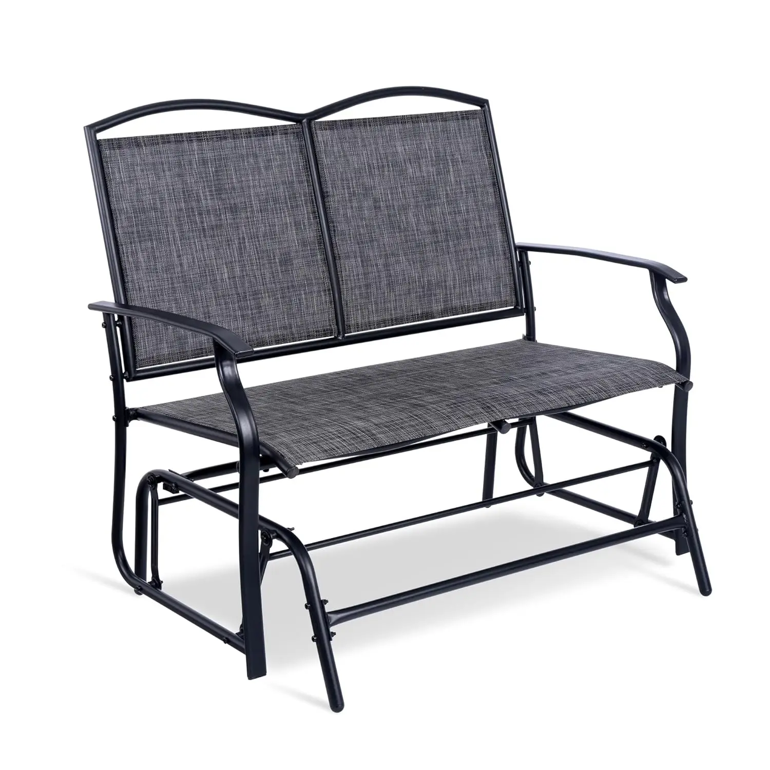 Backyard Expressions 2-Person Outdoor Glider Bench, Patio Double Swing Rocking Chair Loveseat w/Powder Coated Steel Frame for Ba
Backyard Expressions 2-Person Outdoor Glider Bench, Patio Double Swing Rocking Chair Loveseat w/Powder Coated Steel Frame for Ba