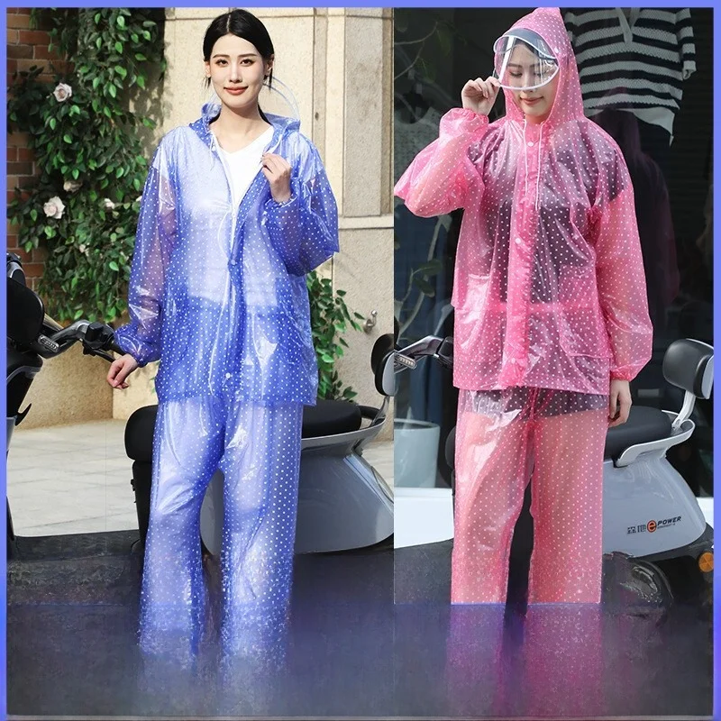 Thickened Rain Suit Rain Pants Set for Men And Women Full Body Waterproof Bike Riding Outdoor Drifting Tea Picking
Thickened Rain Suit Rain Pants Set for Men And Women Full Body Waterproof Bike Riding Outdoor Drifting Tea Picking