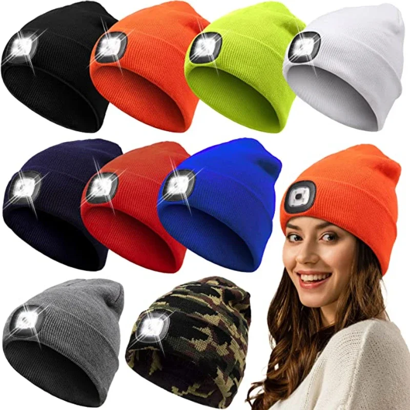 4LED Outdoor Sport Knitted Hat Light Women Men LED Hat Flashlight Headlight Headlamp Windproof Hats for Climbing Cycling Camping
4LED Outdoor Sport Knitted Hat Light Women Men LED Hat Flashlight Headlight Headlamp Windproof Hats for Climbing Cycling Camping