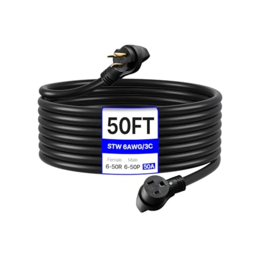 Welder Extension Cord Amp STW/3 NEMA -P/R Heavy Duty Power Cord 3 Prong 250V 12500W Welding Cable for MIG TIG Stick Welder and
Welder Extension Cord Amp STW/3 NEMA -P/R Heavy Duty Power Cord 3 Prong 250V 12500W Welding Cable for MIG TIG Stick Welder and