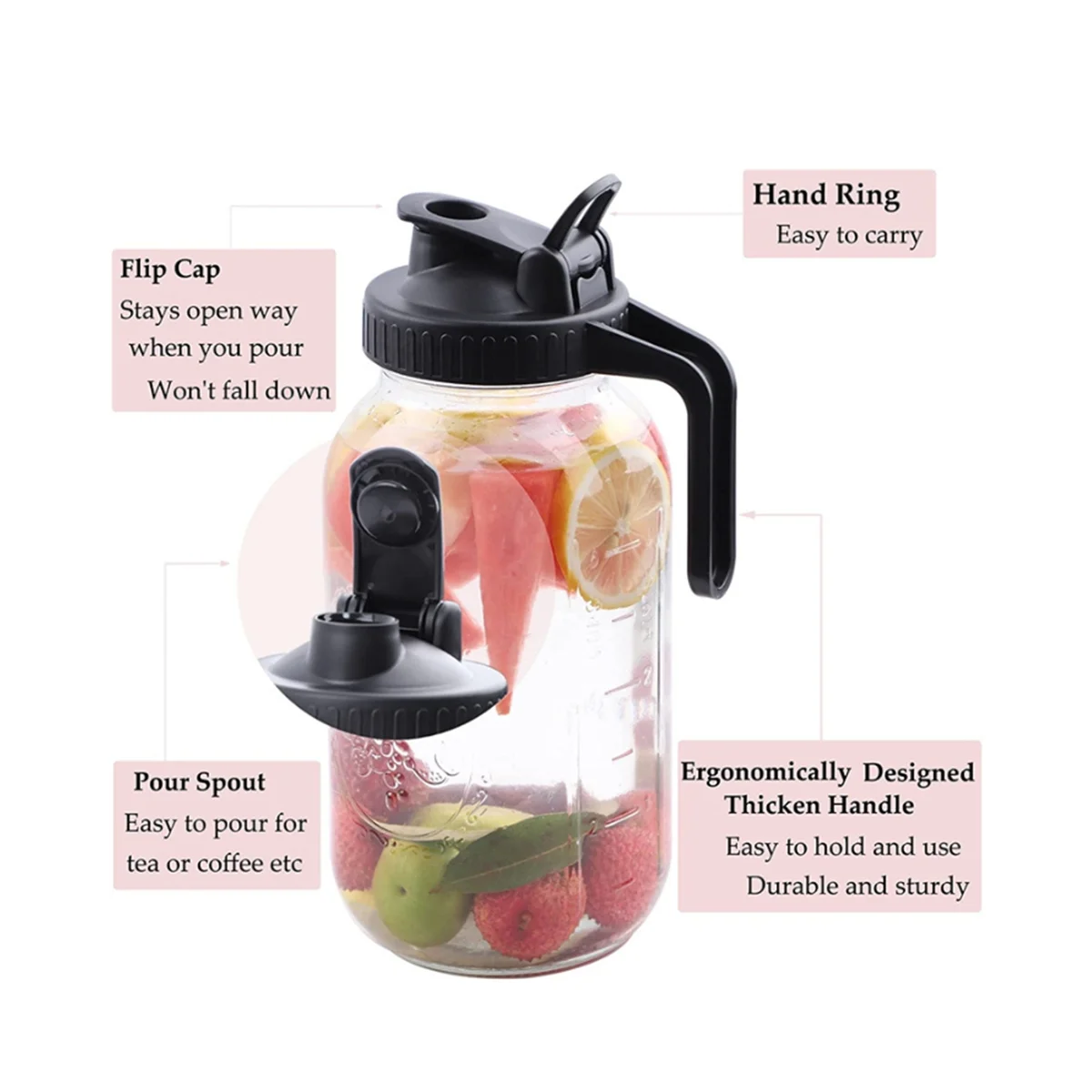 Cold Brew Coffee Maker 64Oz Cold Brew Pitcher with Stainless Steel Super Dense Filter for Iced Brew Coffee, Ice Tea-B
Cold Brew Coffee Maker 64Oz Cold Brew Pitcher with Stainless Steel Super Dense Filter for Iced Brew Coffee, Ice Tea-B