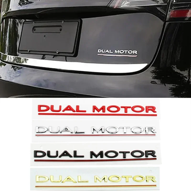 ABS Car Trunk Emblem Sticker DUAL MOTOR Badge For Tesla Model3 ModelS P85D Plaid Letter Decals Decoration
ABS Car Trunk Emblem Sticker DUAL MOTOR Badge For Tesla Model3 ModelS P85D Plaid Letter Decals Decoration