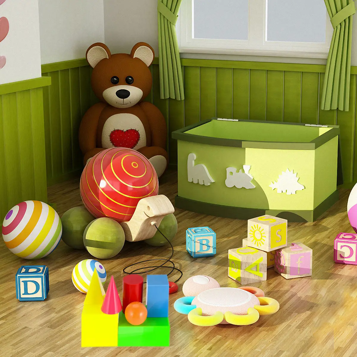 7Pcs Geometric Shape Set Educational Teaching Aids for Early Learning Volume Cognition Portable Geometry Tool for Kids