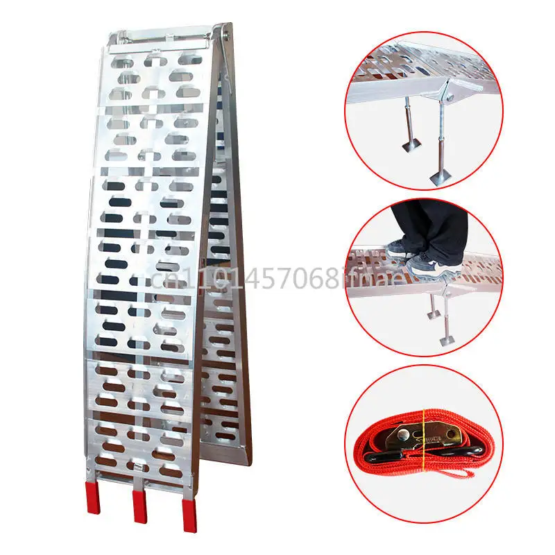 Aluminum Multi-hole Motorcycle Ramp Folding Loading Ramp With reinforced brackets For Trailers Pickup Truck Car TailgateATVRamps
Aluminum Multi-hole Motorcycle Ramp Folding Loading Ramp With reinforced brackets For Trailers Pickup Truck Car TailgateATVRamps