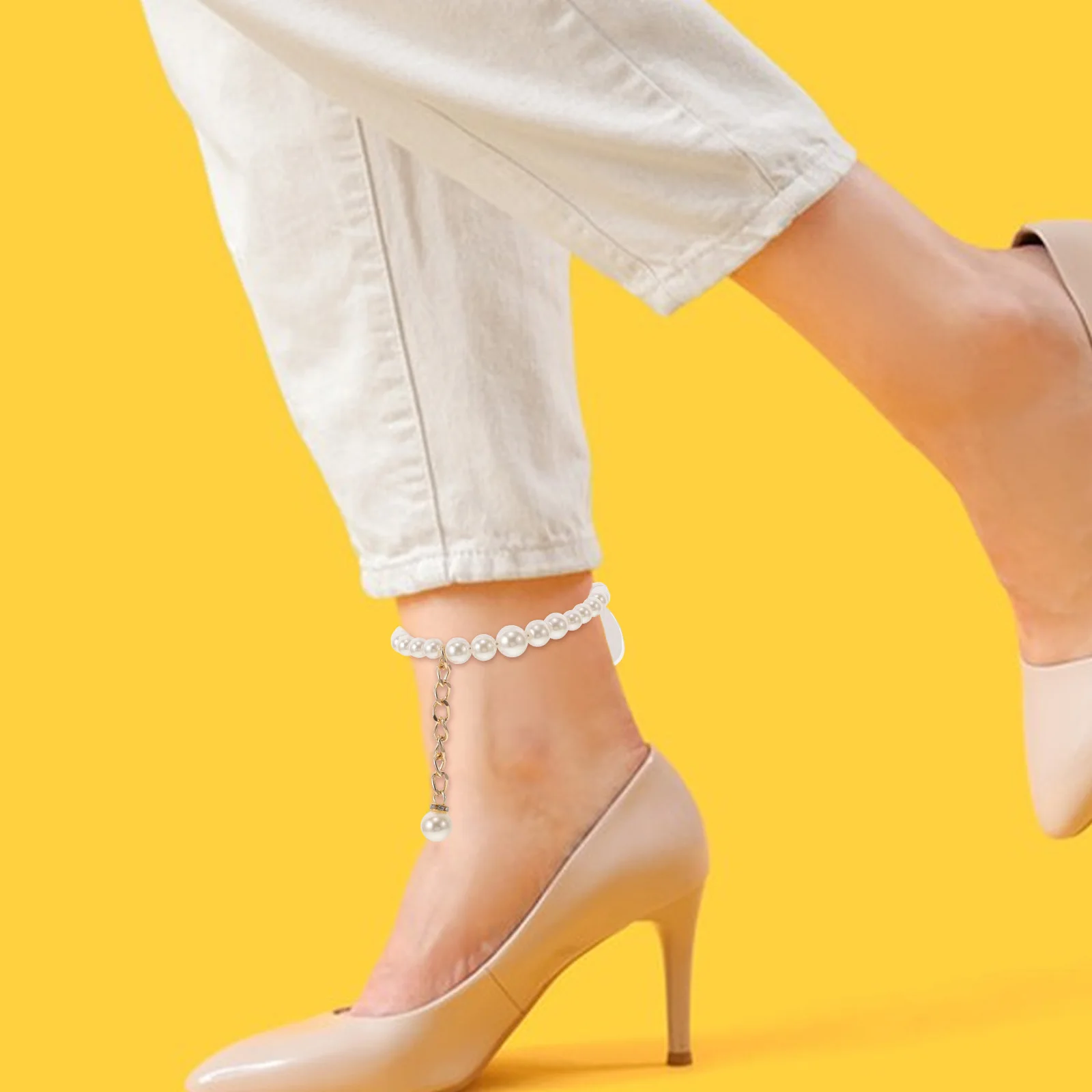 Pearl Lace Shoes Detachable Belt High Heels Anti- Loose Straps Anti-loose Holder Zinc Alloy Charm
Pearl Lace Shoes Detachable Belt High Heels Anti- Loose Straps Anti-loose Holder Zinc Alloy Charm
