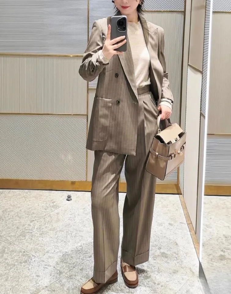 Linen Suit Jacket Beautiful Simple Fashion High Street Premium Quality Retro Cashmere Dress – Soft and Stylish AD1212
Linen Suit Jacket Beautiful Simple Fashion High Street Premium Quality Retro Cashmere Dress – Soft and Stylish AD1212