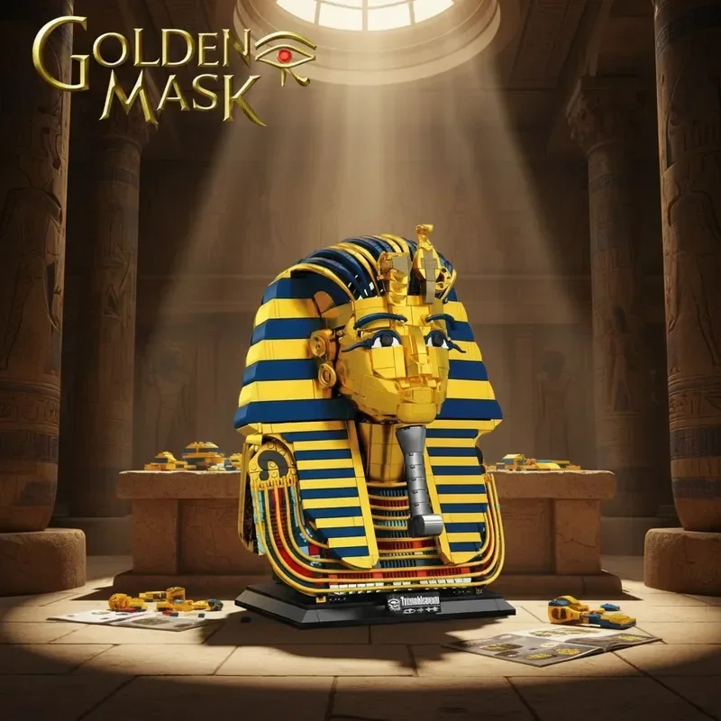 FUNXINEE Pharaoh Golden Mask 1603pcs Building Blocks, Egypt Sphinx MOC Technical Brick Model, Mythology STEM Collection Gift
FUNXINEE Pharaoh Golden Mask 1603pcs Building Blocks, Egypt Sphinx MOC Technical Brick Model, Mythology STEM Collection Gift