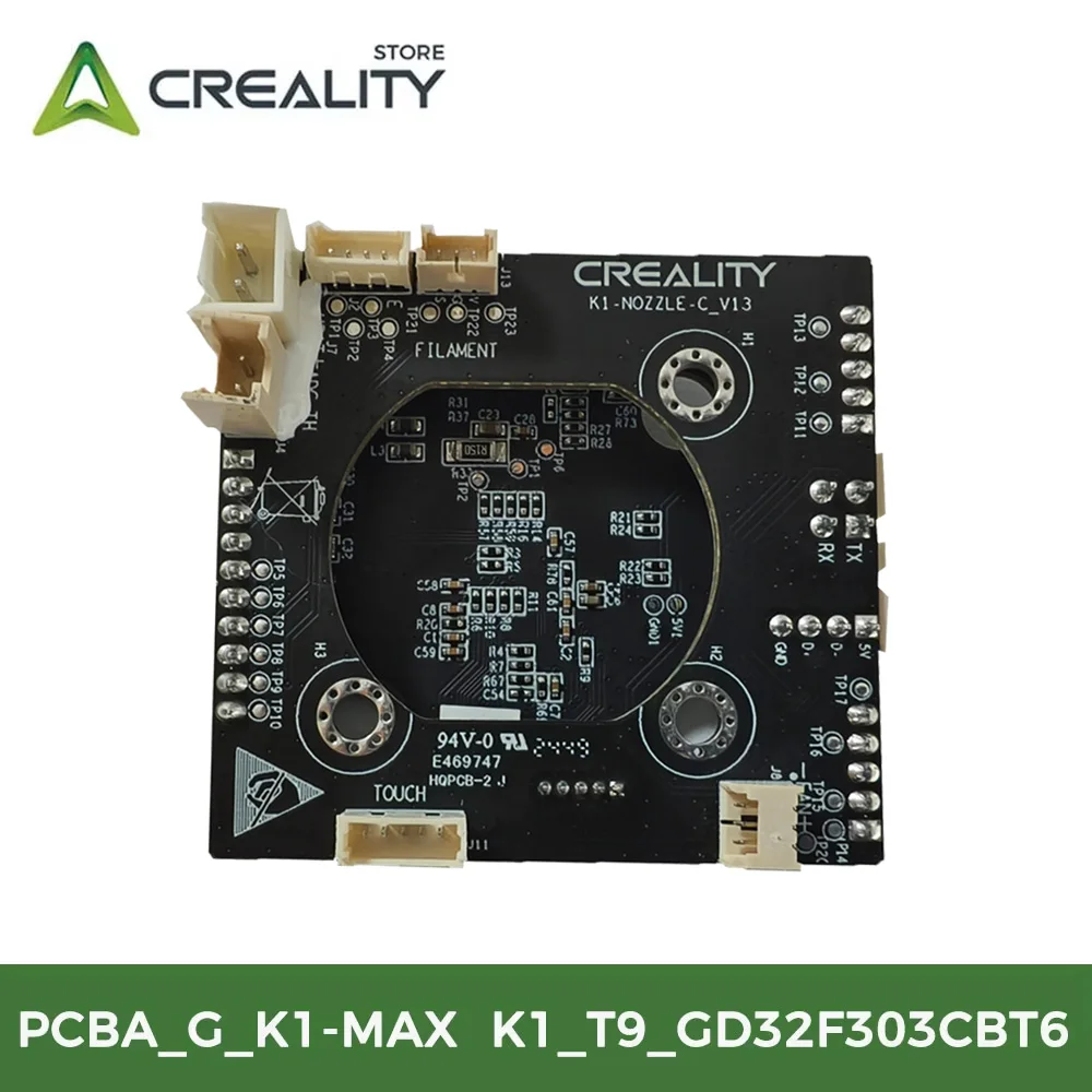 Creality Original PCBA_G_K1-MAX/K1_T9_GD32F303CBT6 NOZZLE-C-V13 Плата адаптера Замена аксессуаров для 3D-принтеров Creality Hotend
Creality Original PCBA_G_K1-MAX/K1_T9_GD32F303CBT6 NOZZLE-C-V13 Плата адаптера Замена аксессуаров для 3D-принтеров Creality Hotend