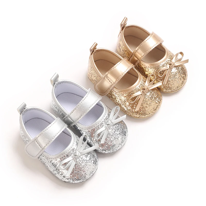 Summer Fashion New Style Fine Sparkling Bow Princess Shoes for Baby Girls' Walking Shoes
Summer Fashion New Style Fine Sparkling Bow Princess Shoes for Baby Girls' Walking Shoes
