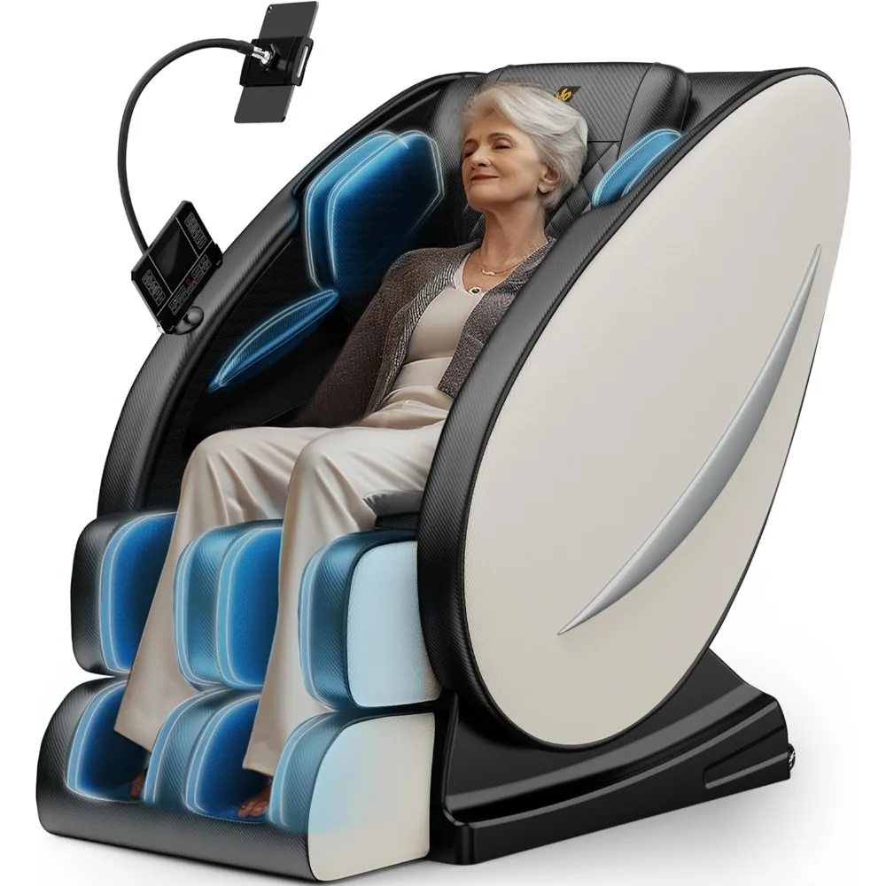 Zero Gravity Full Body Massage Chair Recliner with Heat Therapy, Bluetooth Speaker, Air Compression Massage, Foot Roller,
Zero Gravity Full Body Massage Chair Recliner with Heat Therapy, Bluetooth Speaker, Air Compression Massage, Foot Roller,