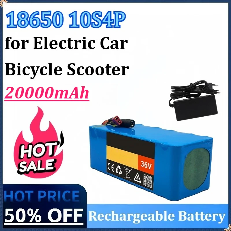 18650 10S4P 36V 20000mAh High-Capacity Powe Lithium Battery Pack for Electric Car Bicycle Scooter Newly upgraded Rechargeable
18650 10S4P 36V 20000mAh High-Capacity Powe Lithium Battery Pack for Electric Car Bicycle Scooter Newly upgraded Rechargeable