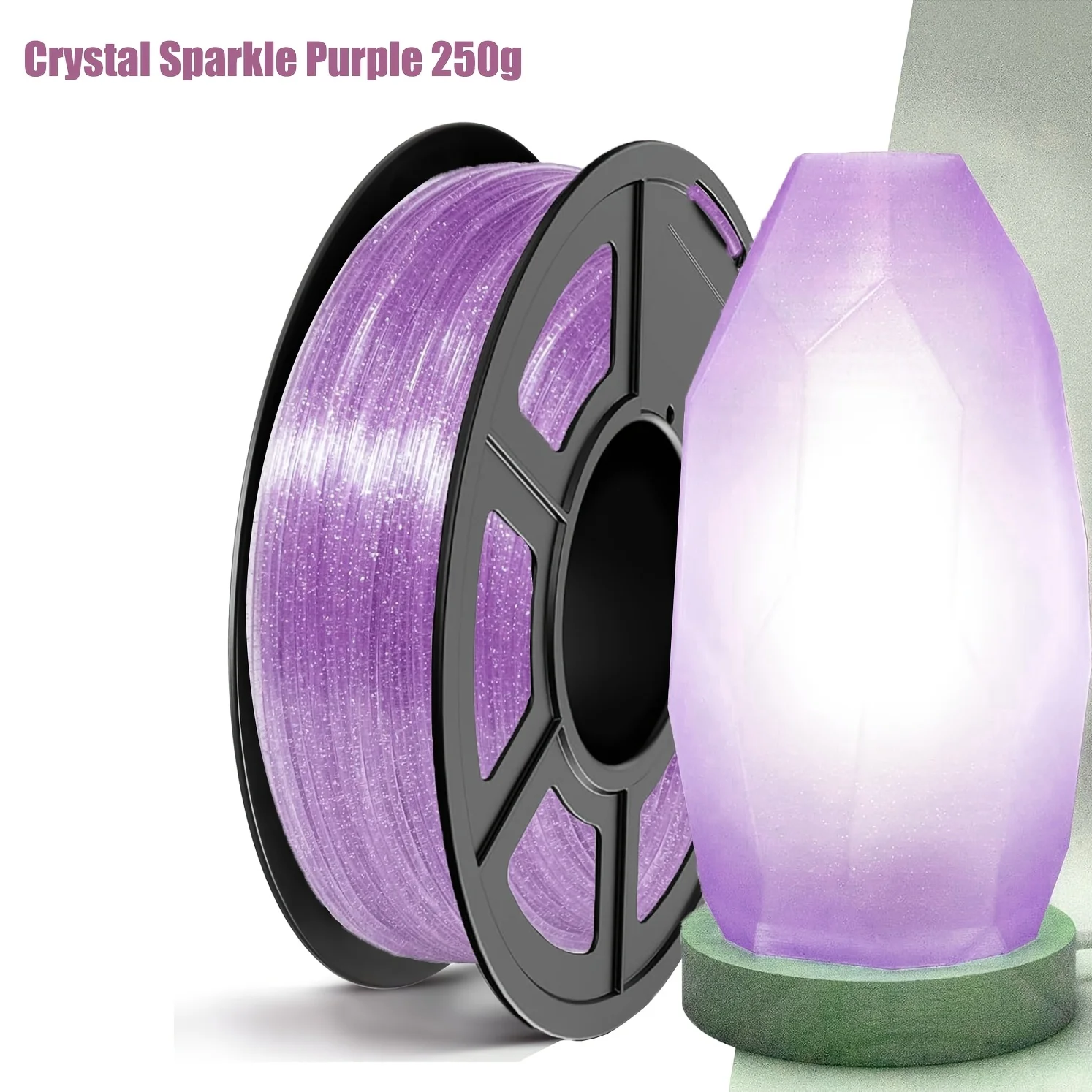 1.75mm Translucent Crystal Studded PLA 3D Printer Filament 250G Spool Dimensional Accuracy ±0.02mm For Most FDM 3D Printers
1.75mm Translucent Crystal Studded PLA 3D Printer Filament 250G Spool Dimensional Accuracy ±0.02mm For Most FDM 3D Printers