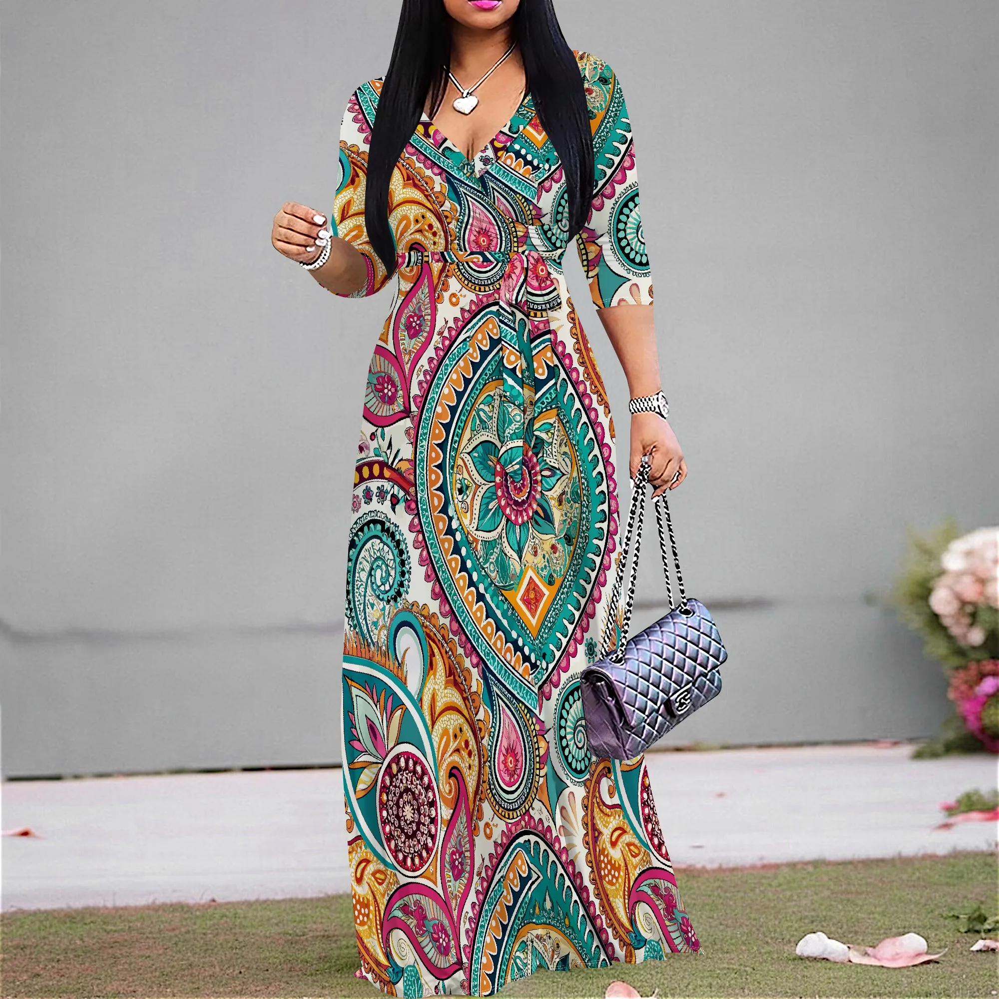 Boho Paisley Maxi Dress for Women S-3XL Summer Festival Beachwear 2025 New Arrival Vacation Look
Boho Paisley Maxi Dress for Women S-3XL Summer Festival Beachwear 2025 New Arrival Vacation Look