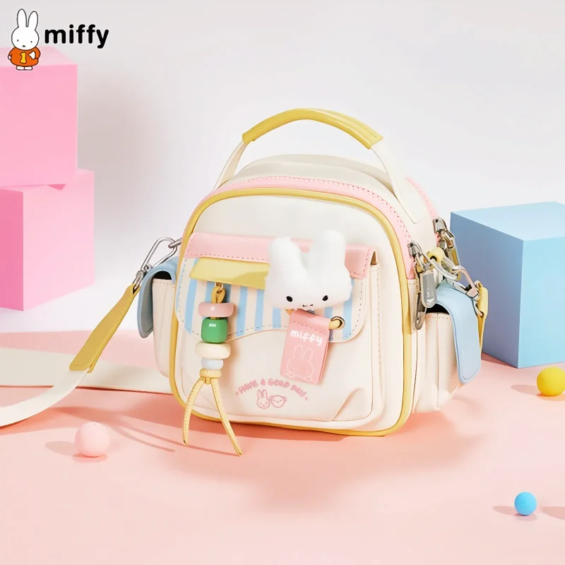 New Cartoon Miffy Crossbody Bag 17X16CM Kawaii Fashion Shoulder Bag Women Phone Cosmetics Storage Handbag Gift
New Cartoon Miffy Crossbody Bag 17X16CM Kawaii Fashion Shoulder Bag Women Phone Cosmetics Storage Handbag Gift
