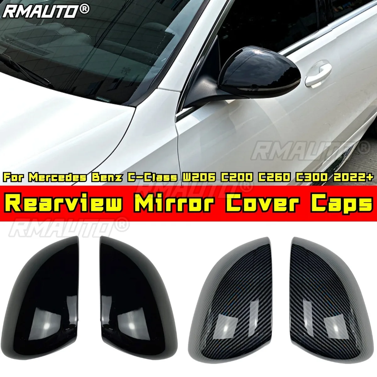 For Mercedes Benz C-Class W206 C200 C260 C300 2022+ Body Kit Rearview Mirror Cover Caps Side Wing Mirror Caps Car Accessories
For Mercedes Benz C-Class W206 C200 C260 C300 2022+ Body Kit Rearview Mirror Cover Caps Side Wing Mirror Caps Car Accessories