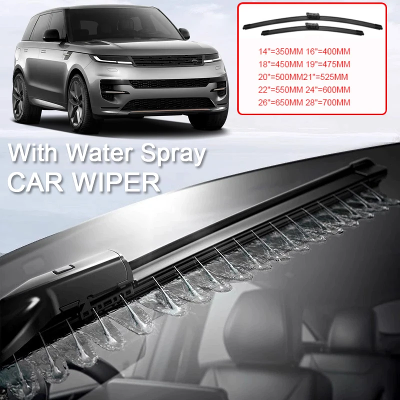 2PCS Car Blade Front Windshield Rubber With Water Spray Wiper For MERCEDES-BENZ GLS NIO ET5 ET5T LAND ROVER RANGE ROVER IX I20
2PCS Car Blade Front Windshield Rubber With Water Spray Wiper For MERCEDES-BENZ GLS NIO ET5 ET5T LAND ROVER RANGE ROVER IX I20