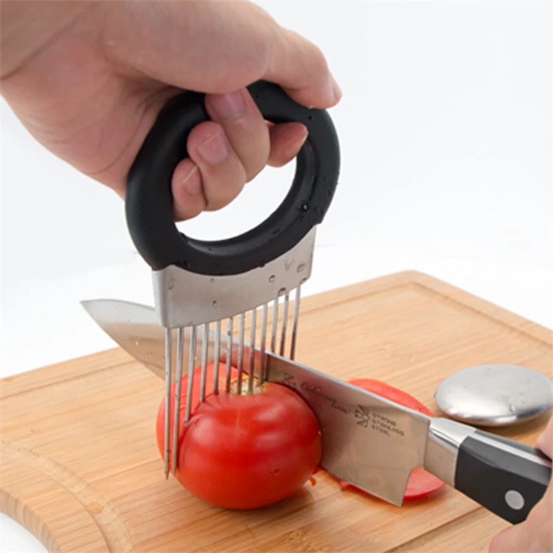 1Pc Stainless Steel Onion Needle Cutter Fork Vegetables Tomato Shredder Fruit Slicer Cutting Safe Aid Holder Kitchen Tool
1Pc Stainless Steel Onion Needle Cutter Fork Vegetables Tomato Shredder Fruit Slicer Cutting Safe Aid Holder Kitchen Tool
