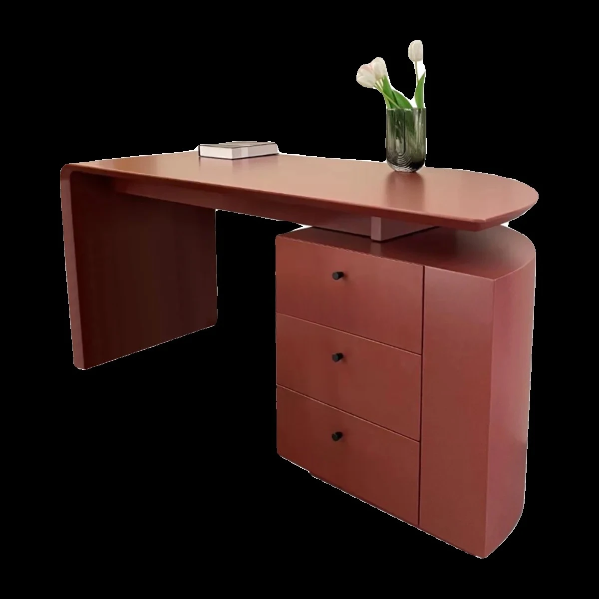 Italian minimalist light luxury special-shaped high-end desk household bright red paint boss desk
Italian minimalist light luxury special-shaped high-end desk household bright red paint boss desk