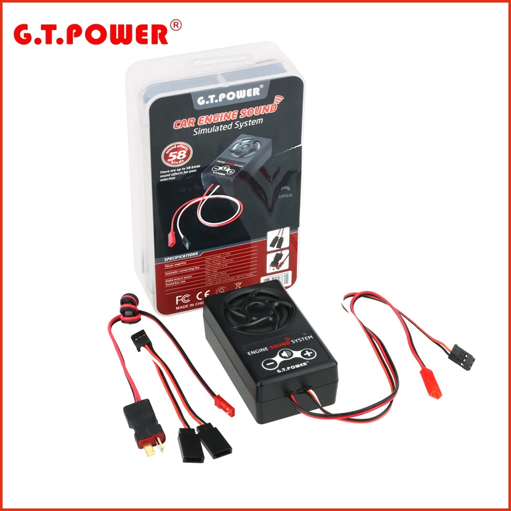 G.T.Power Engine Sound Simulated System For RC Car Axial SCX 10 II WRAITH TRX4 Truck Buggy Diy
G.T.Power Engine Sound Simulated System For RC Car Axial SCX 10 II WRAITH TRX4 Truck Buggy Diy