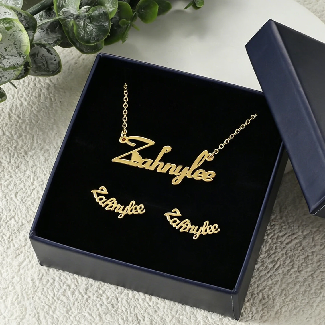 Customized Name Necklace Earring Jewelry Sets for Kids Baby Women Stainless Steel Personalized Name Set Children Birthday Gift
Customized Name Necklace Earring Jewelry Sets for Kids Baby Women Stainless Steel Personalized Name Set Children Birthday Gift