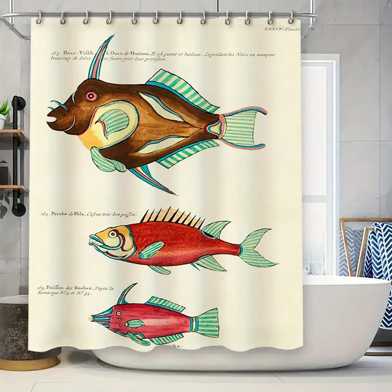 Vibrant Fish Printed Shower Curtain for Bathroom Decor Waterproof Fabric Perfect Gift Idea
Vibrant Fish Printed Shower Curtain for Bathroom Decor Waterproof Fabric Perfect Gift Idea