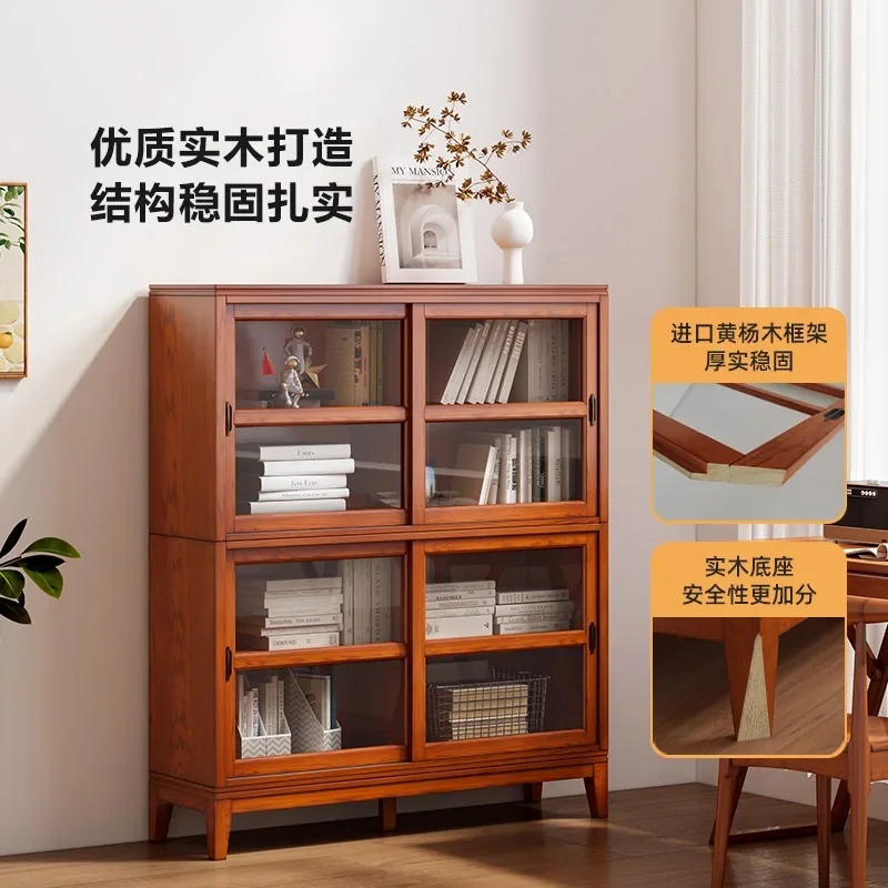 Low bookcase Floor-to-ceiling living room Household Japanese-style low cabinet Locker integrated American style with glass
Low bookcase Floor-to-ceiling living room Household Japanese-style low cabinet Locker integrated American style with glass