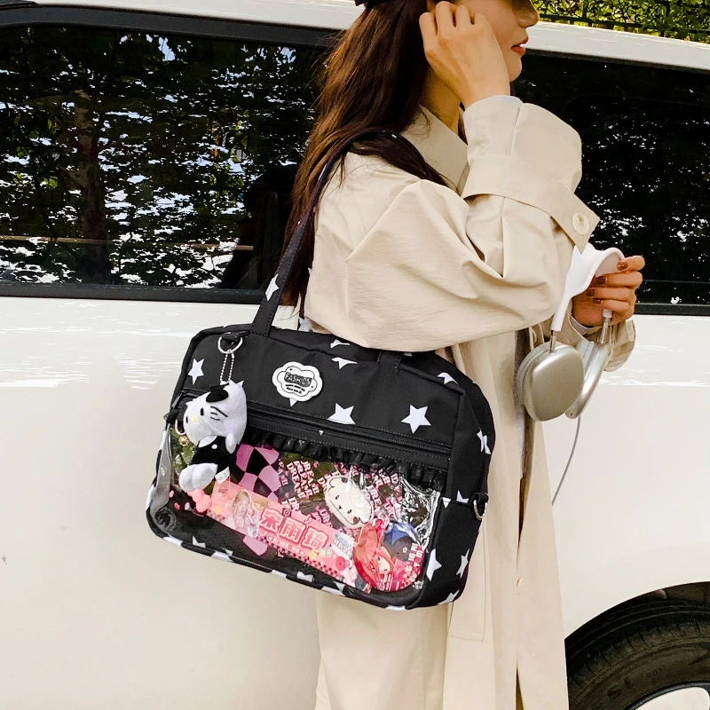 Fashionable large capacity crossbody bag cute and serene style ita bag high quality niche shoulder bag
Fashionable large capacity crossbody bag cute and serene style ita bag high quality niche shoulder bag