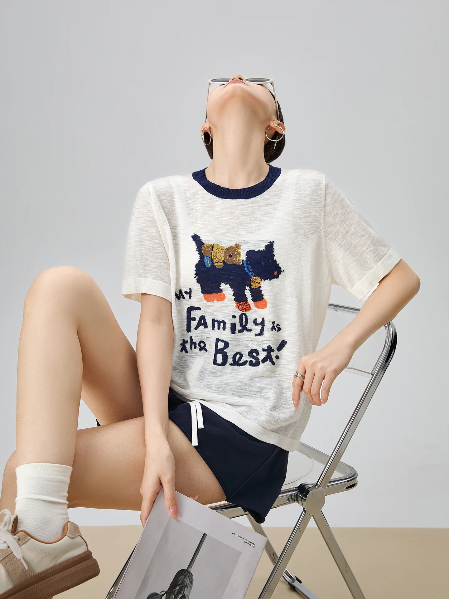 Белая круглая трикотажная футболка Ne контрастного цвета Dog ort Sve, женская новая летняя красивая маленькая футболка с запахом, корейский топ...
Белая круглая трикотажная футболка Ne контрастного цвета Dog ort Sve, женская новая летняя красивая маленькая футболка с запахом, корейский топ...