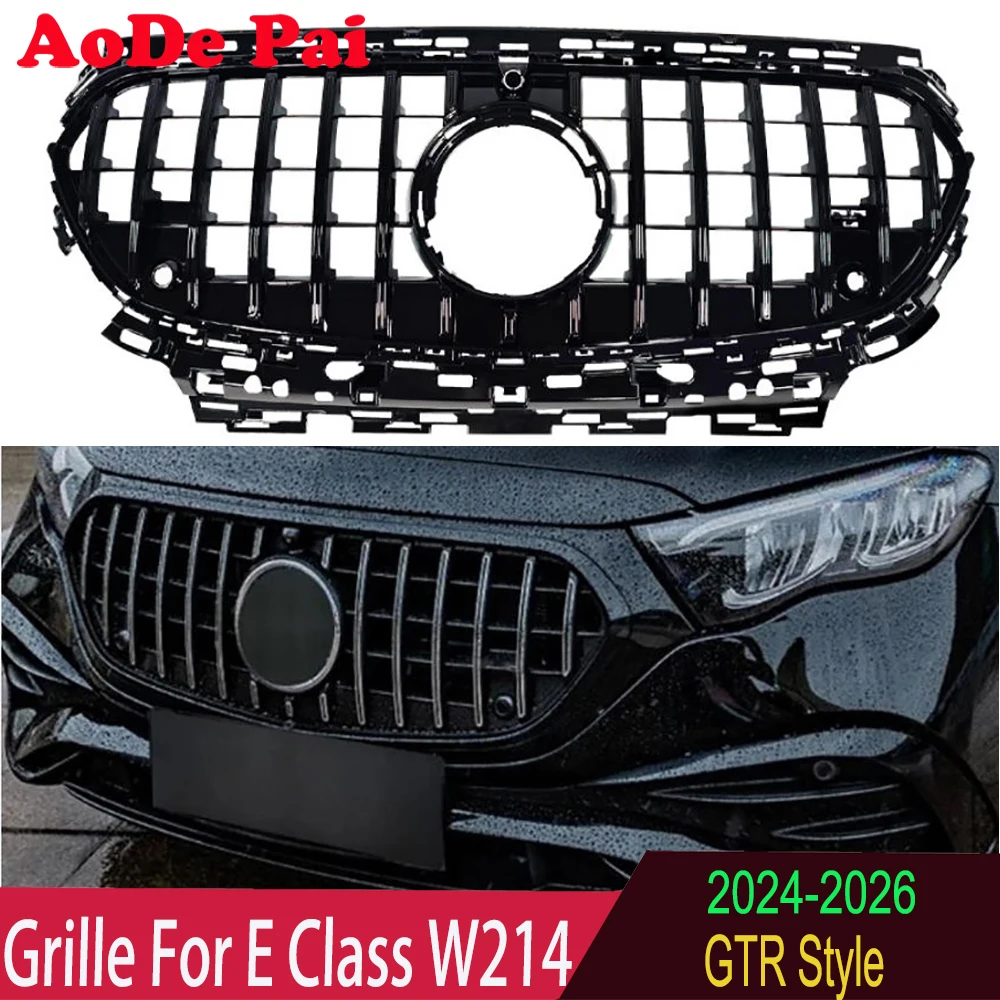 GT GTR Panamericana Style Front Bumper Mesh Hood Grille Grill For Mercedes Benz E Class W214 E200 E350 E450 2024 -2026 Black
GT GTR Panamericana Style Front Bumper Mesh Hood Grille Grill For Mercedes Benz E Class W214 E200 E350 E450 2024 -2026 Black