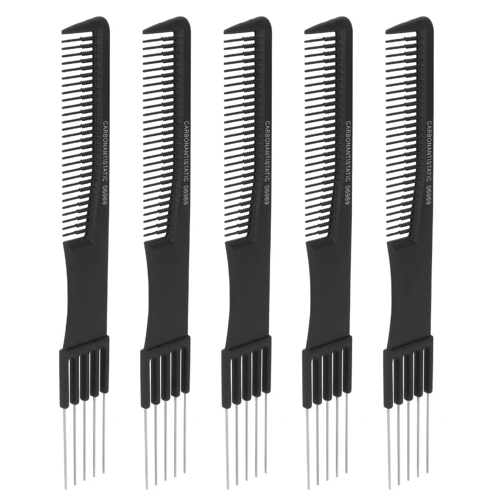 10pcs Metal Carbon Lift Teasing Combs Black Color Fine Teeth Design Salon Teasing Back Combs 19.5cm Length Professional
10pcs Metal Carbon Lift Teasing Combs Black Color Fine Teeth Design Salon Teasing Back Combs 19.5cm Length Professional