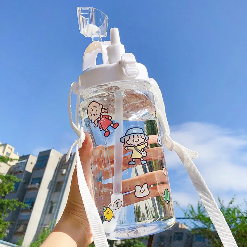 Water Cup Women's Large Capacity 2000ml Large Sports Belt Straw Internet Celebrity Pot Summer Cute Plastic
Water Cup Women's Large Capacity 2000ml Large Sports Belt Straw Internet Celebrity Pot Summer Cute Plastic