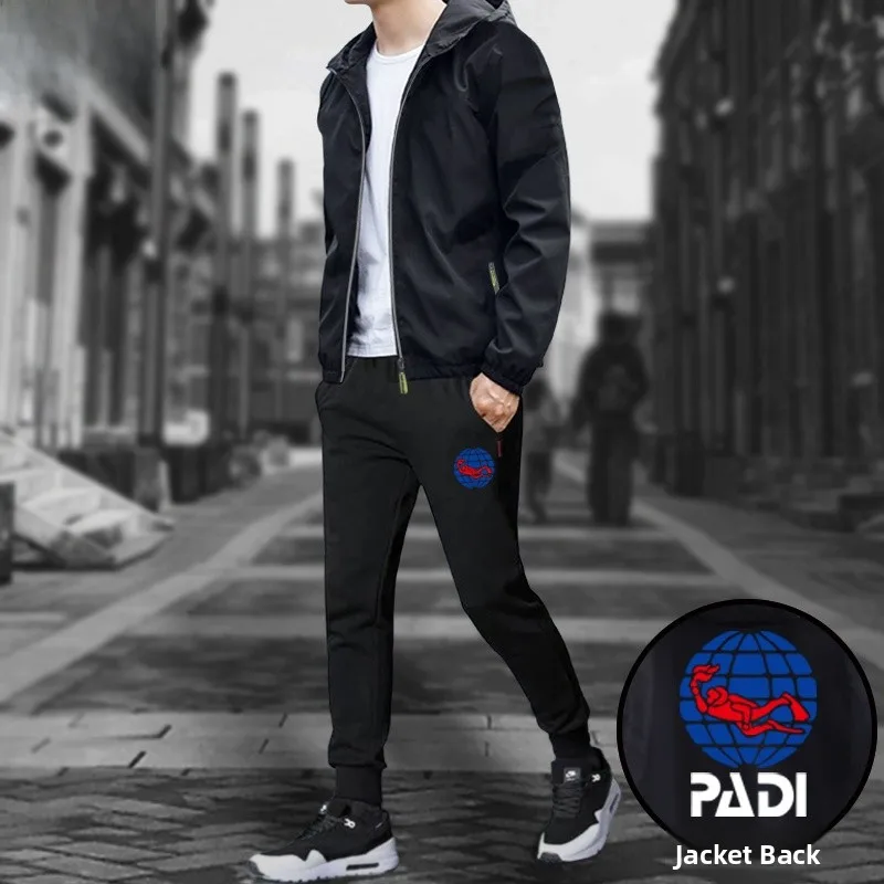 PADI Instructor Association Dive Lover Men's Casual Swimwear Jaet Outerwear Long Pants Set Loose Fit Zipper Decorated Polye...
PADI Instructor Association Dive Lover Men's Casual Swimwear Jaet Outerwear Long Pants Set Loose Fit Zipper Decorated Polye...
