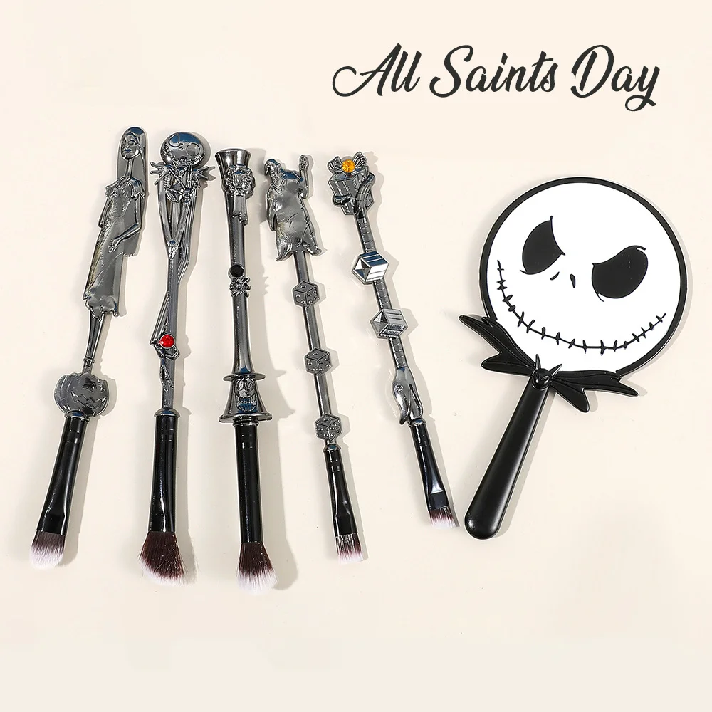 5pcs Halloween Limited Edition Cosmetics Makeup Brush Set With Mirror Eyebrow Eyeshadow Contouring Eyeliner Brush Makeup Tools
5pcs Halloween Limited Edition Cosmetics Makeup Brush Set With Mirror Eyebrow Eyeshadow Contouring Eyeliner Brush Makeup Tools
