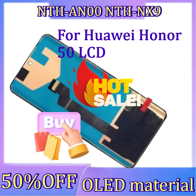 For Huawei Honor50 LCD With Frame New OLED For Honor 50 NTH-AN00 NTH-NX9 LCD Display Touch Screen Digitizer Assembly
For Huawei Honor50 LCD With Frame New OLED For Honor 50 NTH-AN00 NTH-NX9 LCD Display Touch Screen Digitizer Assembly
