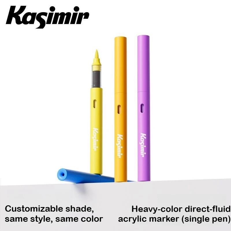 KASIMIR 1/84 Heavy Colors Direct Liquid Soft Tip Acrylic Marker Pens Non Bleeding Stationery Office School Art Supplies
KASIMIR 1/84 Heavy Colors Direct Liquid Soft Tip Acrylic Marker Pens Non Bleeding Stationery Office School Art Supplies