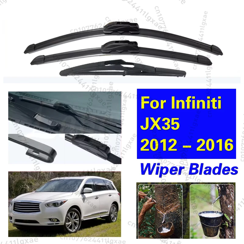 Car Windshield Wiper Blades Fit For Infiniti JX35 2012 - 2016 Front Rear Wiper Blades Soft Rubber Auto Windscreen 26"+17"+12"
Car Windshield Wiper Blades Fit For Infiniti JX35 2012 - 2016 Front Rear Wiper Blades Soft Rubber Auto Windscreen 26"+17"+12"