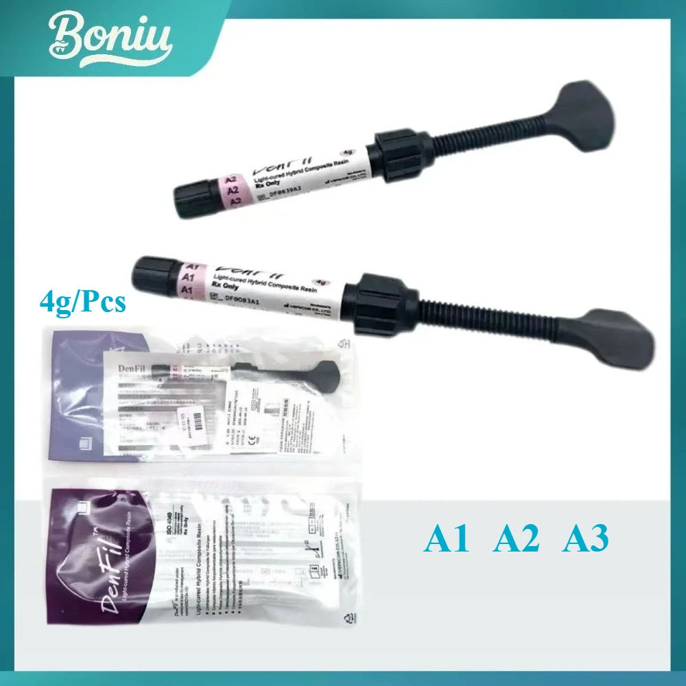 1Pcs 4g Dental Dental Materials Light Curing Composite Resin Oral Care A1 A2 A3 A3.5
1Pcs 4g Dental Dental Materials Light Curing Composite Resin Oral Care A1 A2 A3 A3.5
