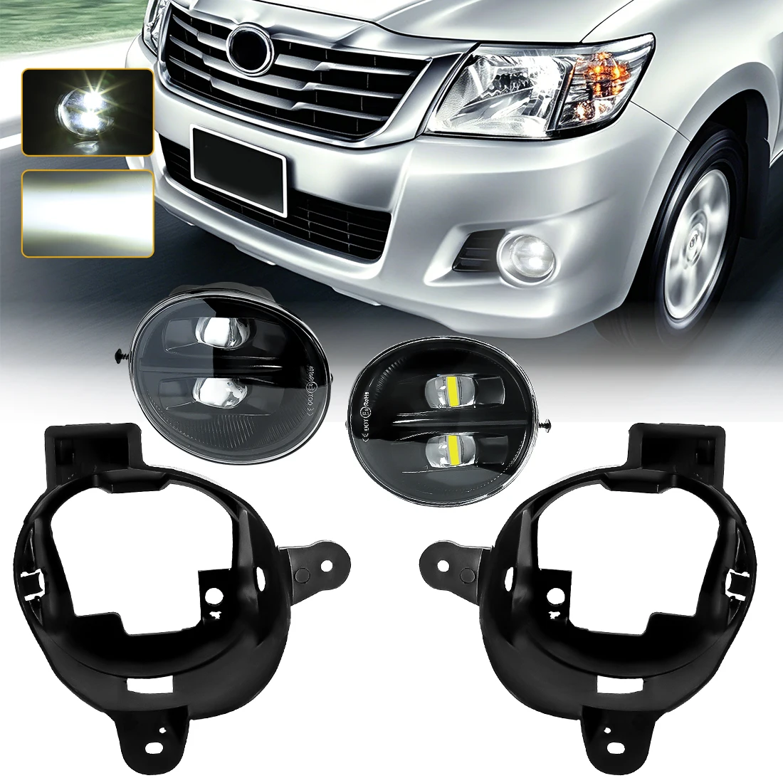 LED Fog Lamp For Toyota Hilux Vigo 2011 2012 2013 2014 Front Bumper Fog Light Running Driving Lamp Headlight Car Accessories
LED Fog Lamp For Toyota Hilux Vigo 2011 2012 2013 2014 Front Bumper Fog Light Running Driving Lamp Headlight Car Accessories