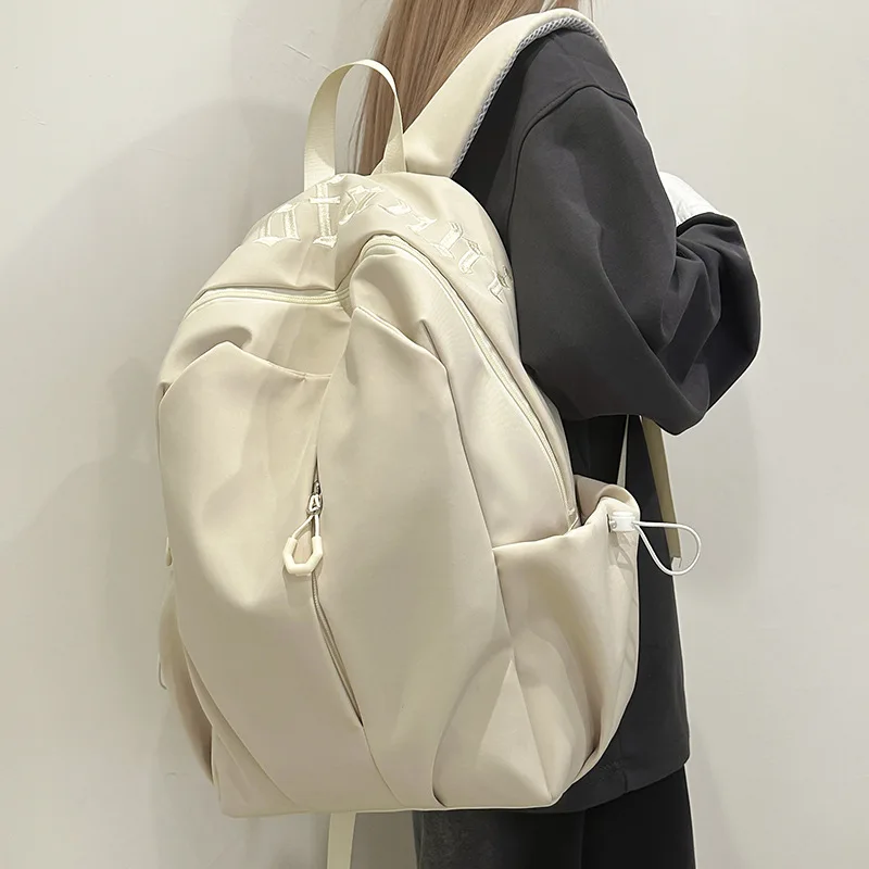 2026 Solid Backpack Women Men Embroidery Letter Ins Mori Style Laptop Bag Teen Girls High University School Travel Rucksack
2026 Solid Backpack Women Men Embroidery Letter Ins Mori Style Laptop Bag Teen Girls High University School Travel Rucksack
