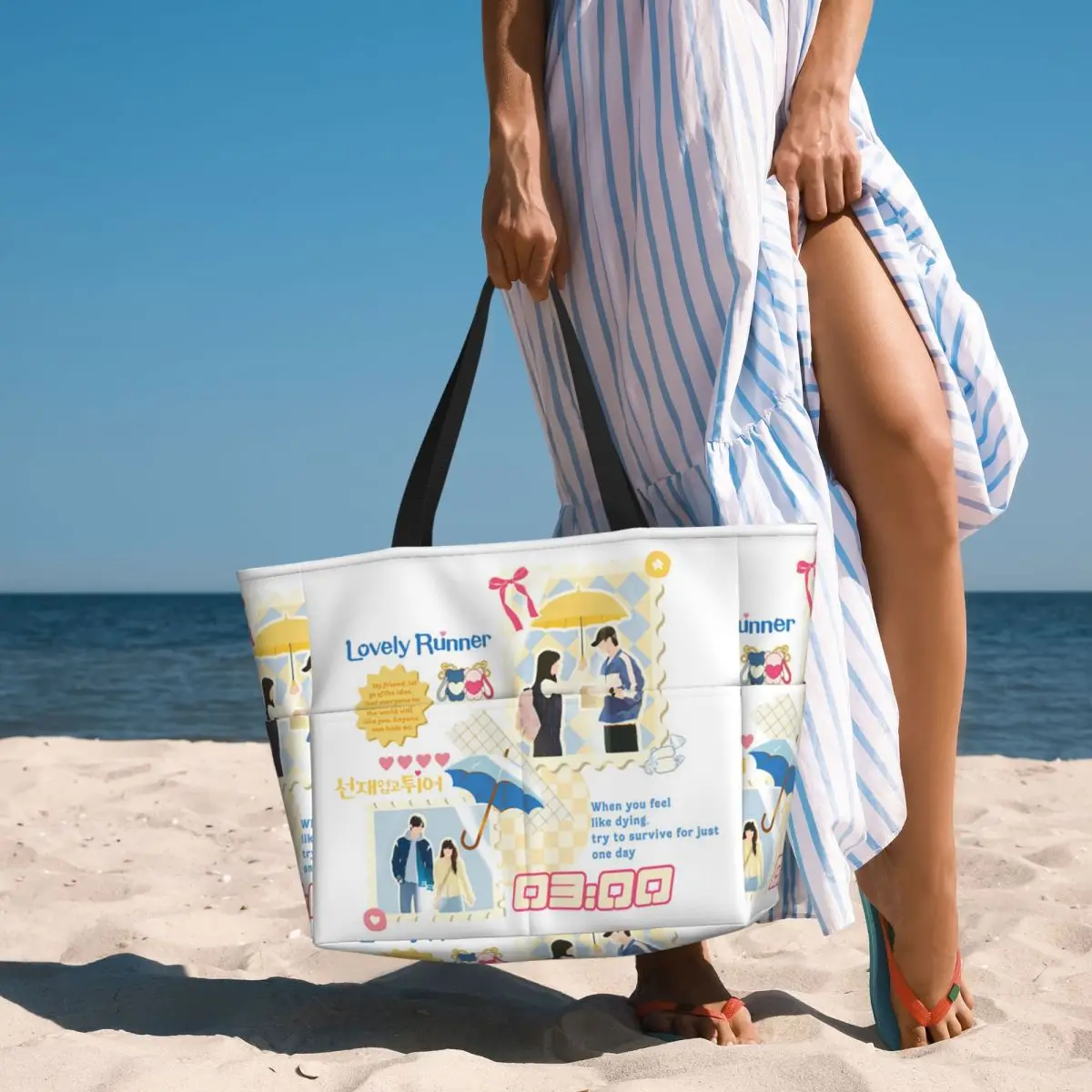 Lovely Runner Kdrama Beach Tote Bag Sport Gym Yoga Duffle Large Tote Bag Women Travel Bag Fitness bag
Lovely Runner Kdrama Beach Tote Bag Sport Gym Yoga Duffle Large Tote Bag Women Travel Bag Fitness bag