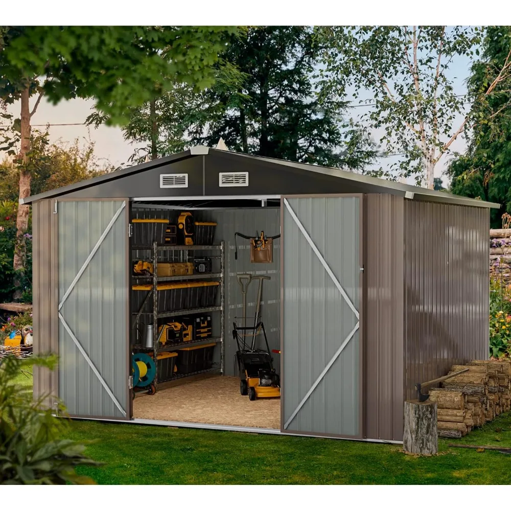Outdoor Storage Shed, 9.7x8.3 FT, Outdoor Metal Shed for Garden, Backyard, Patio Lawn, Outdoors Garden Storages Sheds
Outdoor Storage Shed, 9.7x8.3 FT, Outdoor Metal Shed for Garden, Backyard, Patio Lawn, Outdoors Garden Storages Sheds