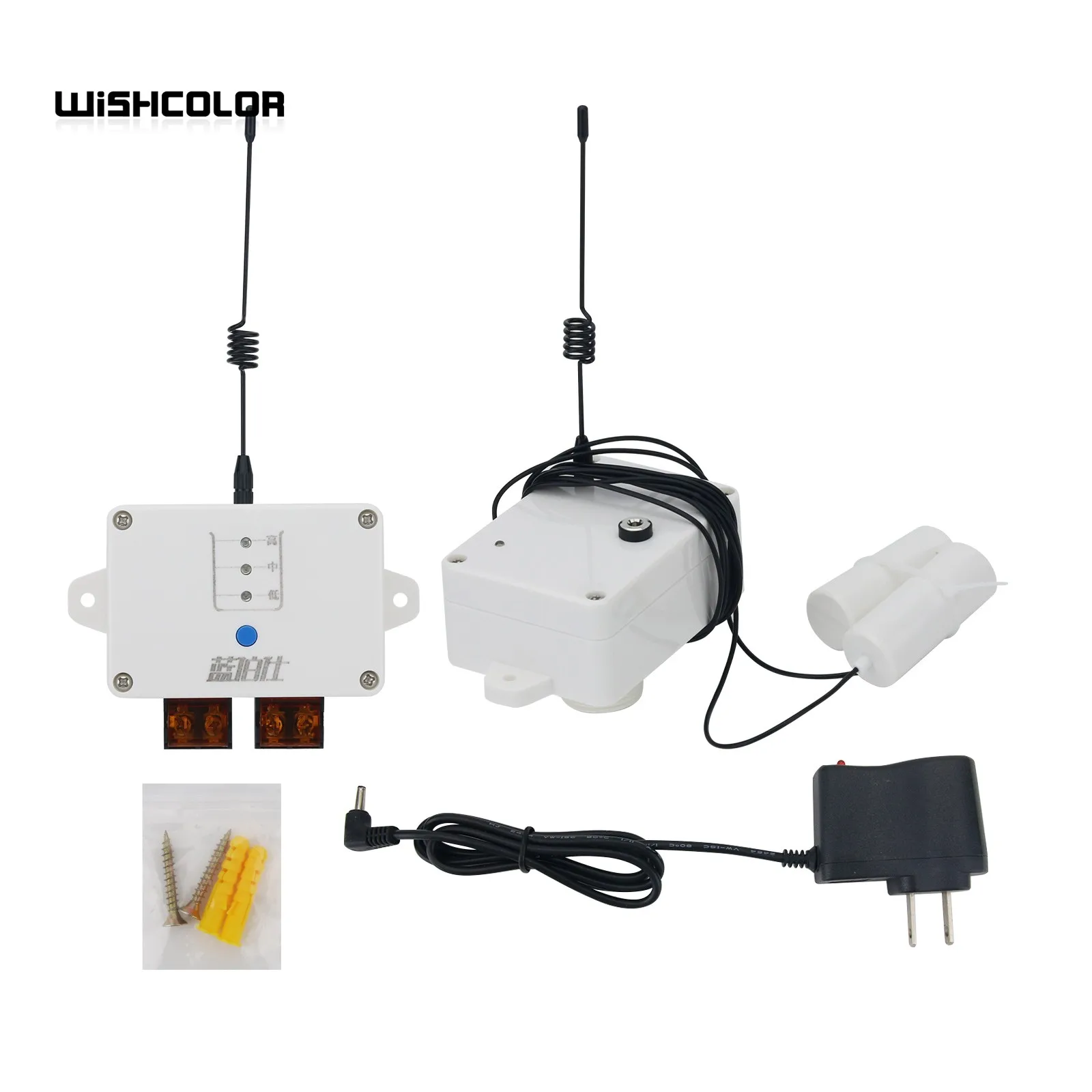 Wishcolor D12 Power Adapter Wireless Water Level Controller Automatic Water Pumping for Home Water Tower Tank
Wishcolor D12 Power Adapter Wireless Water Level Controller Automatic Water Pumping for Home Water Tower Tank